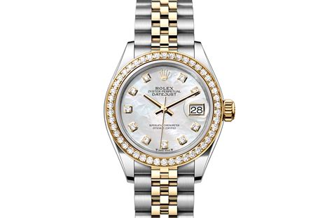 rolex lady datejust oystersteel and yellow gold|pre owned women's rolex datejust.